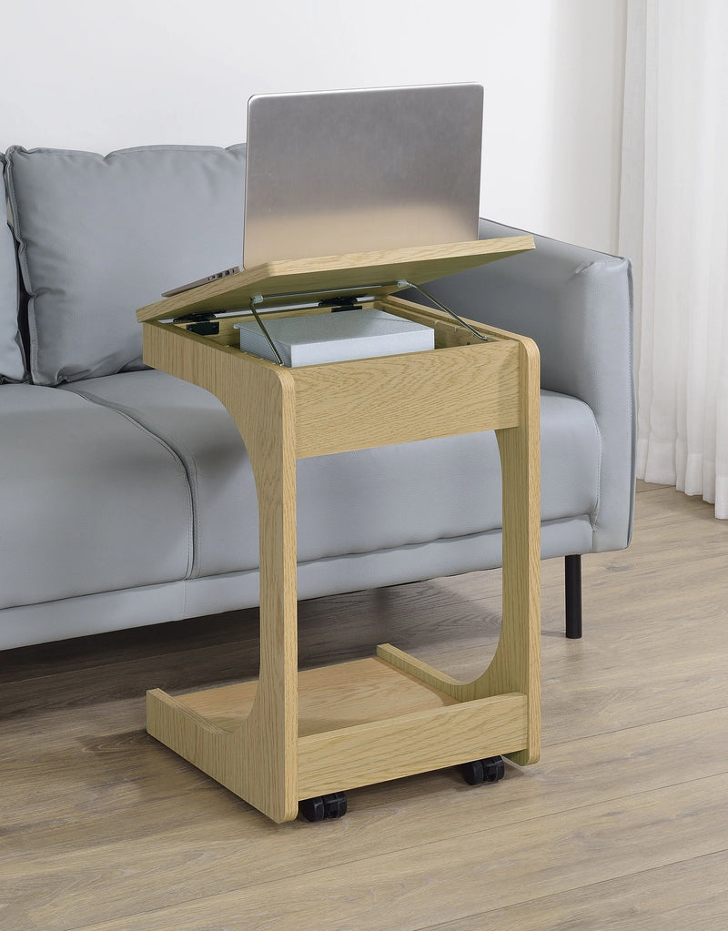 Ralston Lift-Top Side Table with Casters