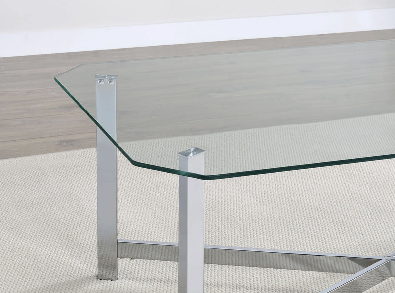 Cronin Glass Top Coffee Table Set