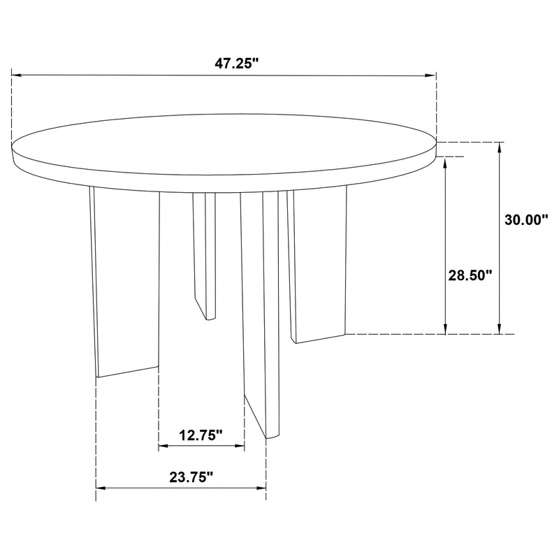 Strouse 47-inch Round Dining Table