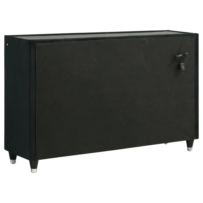 Ravenne Velvet Upholstered LED Dresser