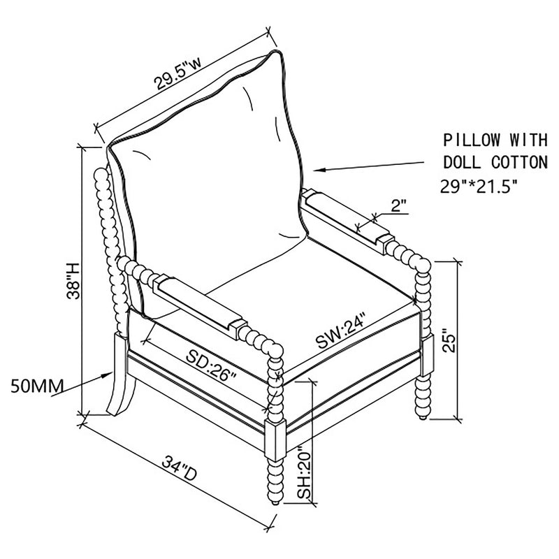 Blanchett Upholstered Accent Chair