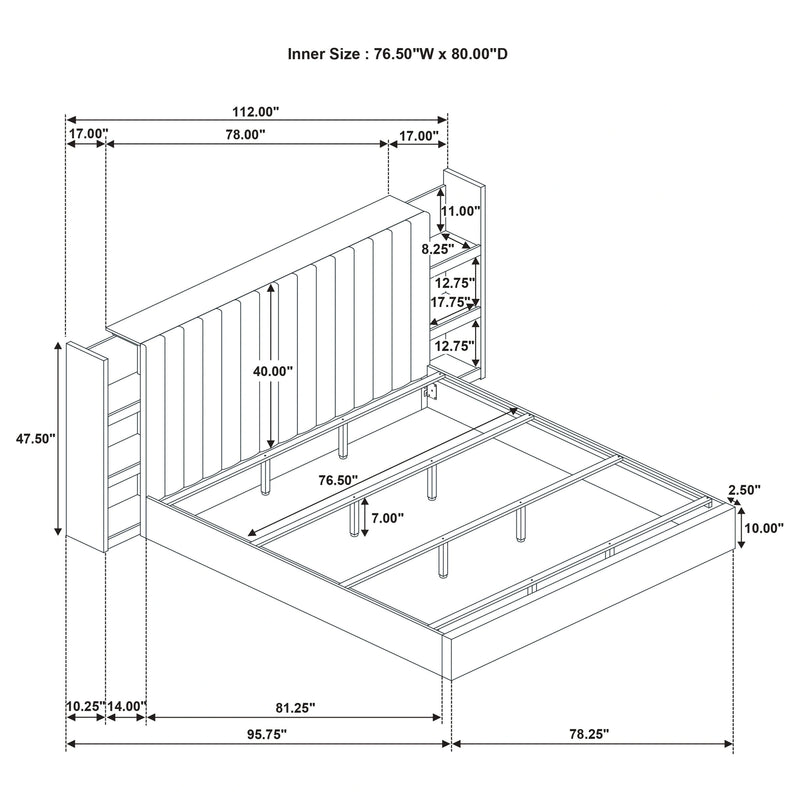 Arielle Bookcase Bed