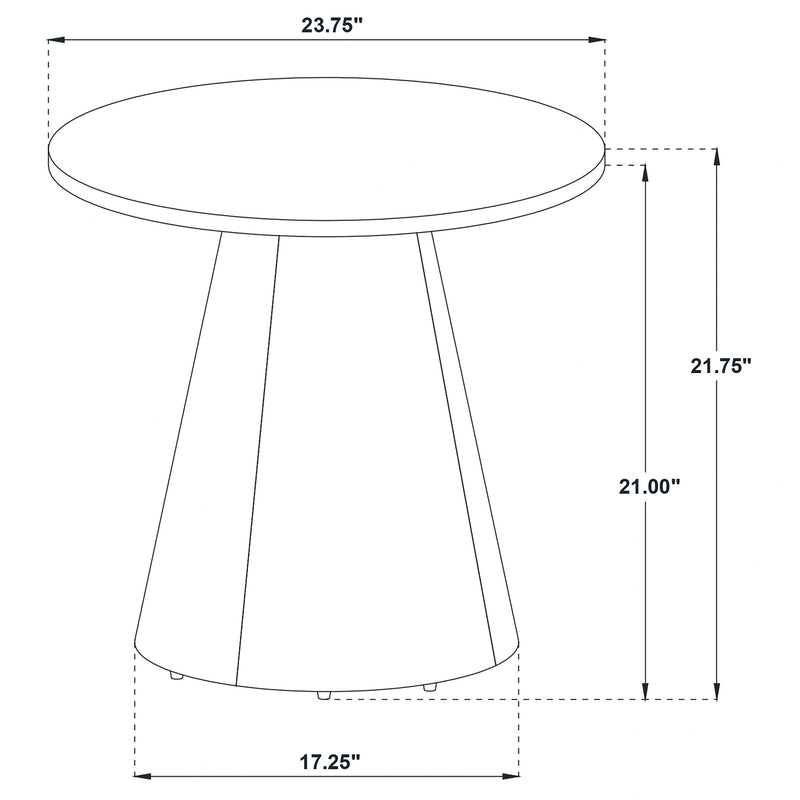 Franklin Round Pedestal End Table