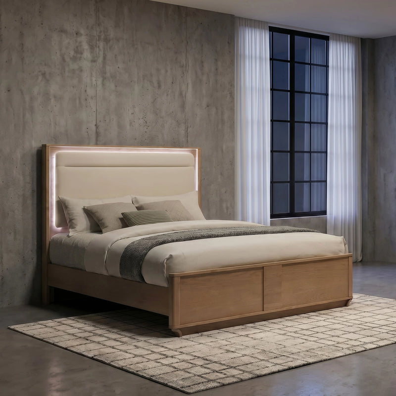 Leanne LED Panel Bed
