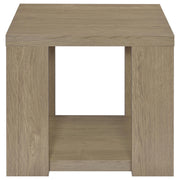 Pavone Open-Shelf Coffee and End Table Set - Latte 2-Piece Set