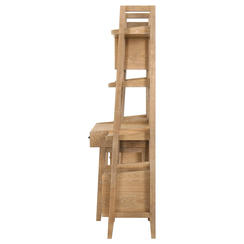 Fabian Desk and Bookshelf Set (Desk, 2 Bookcase and Bridge)