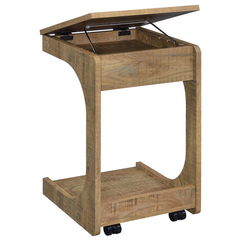 Ralston Lift-Top Side Table with Casters
