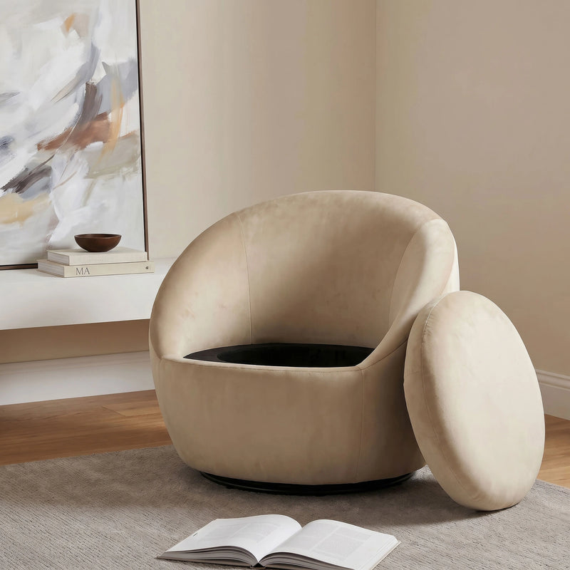 Myernick Upholstered Swivel Accent Chair