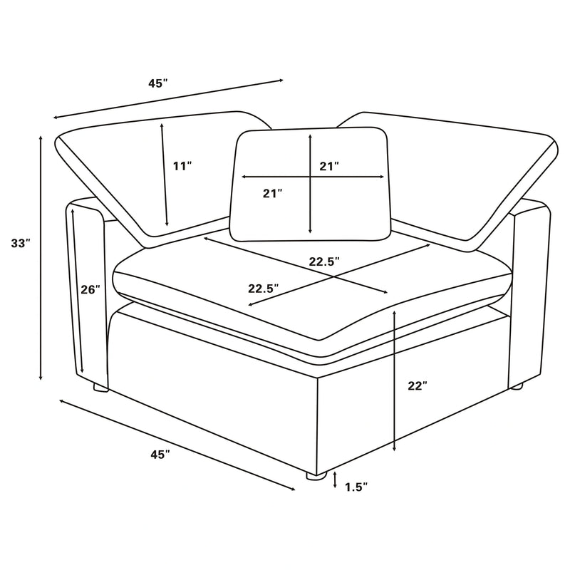 Raleigh Corner Chair