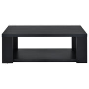 Pavone Open-Shelf Coffee and End Table Set - Black 2-Piece Set