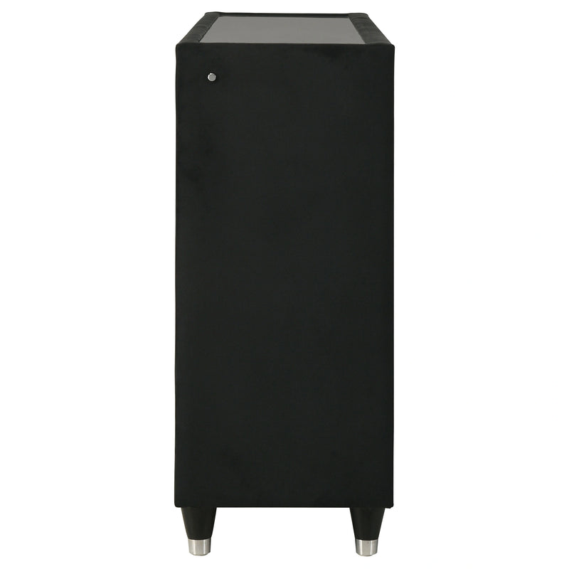 Ravenne Velvet Upholstered LED Dresser