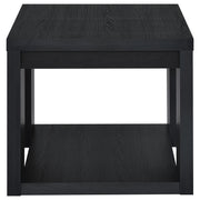 Pavone Open-Shelf Coffee and End Table Set - Black 3-Piece Set