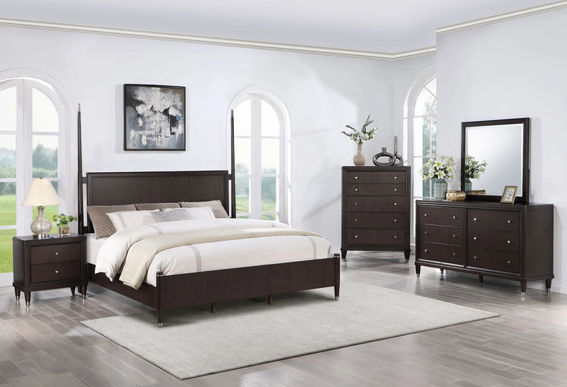 Emberlyn Four-Poster Panel Bed