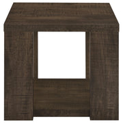 Pavone Open-Shelf Coffee and End Table Set - Dark Rustic Mango 2-Piece Set