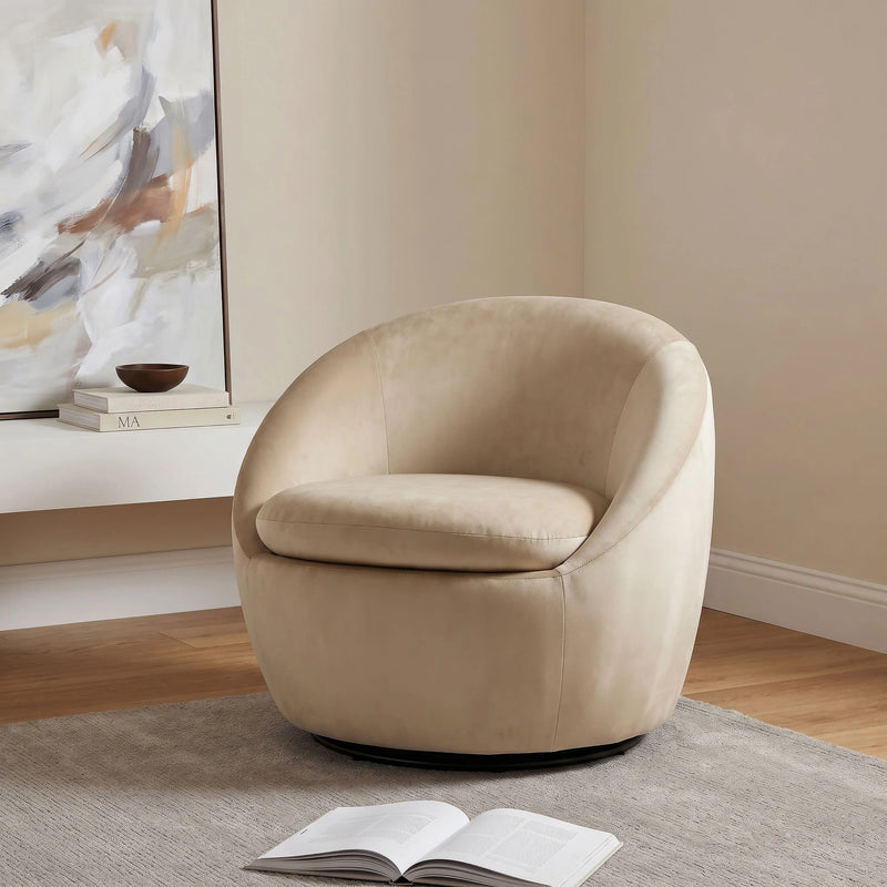 Myernick Upholstered Swivel Accent Chair