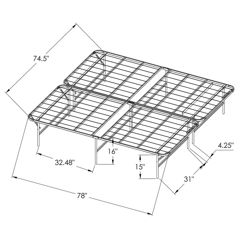 Mabel Mattress Support Platform Bed