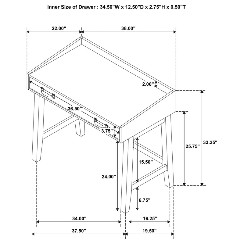 Fabian 38-inch Computer Desk