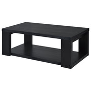 Pavone Open-Shelf Coffee and End Table Set - Black 2-Piece Set
