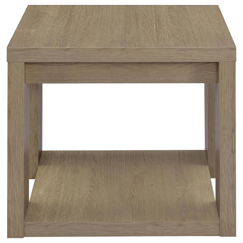 Pavone Open-Shelf Coffee and End Table Set - Latte 2-Piece Set