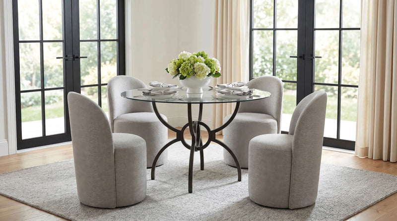 Aubrey Upholstered Barrel Dining Side Chair