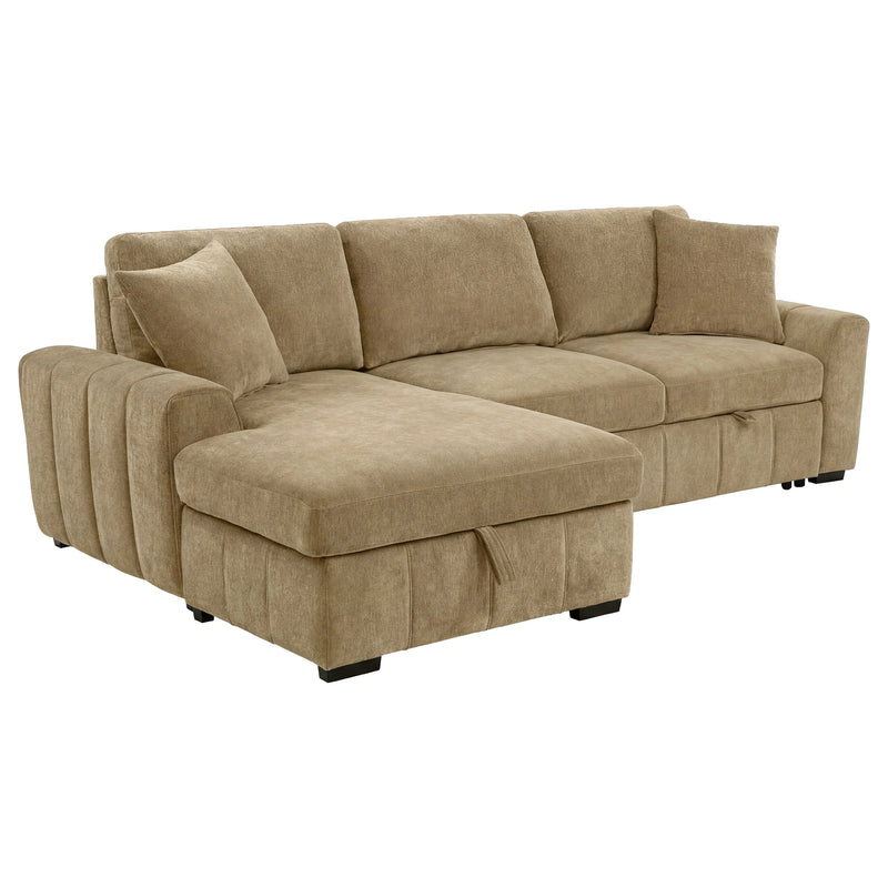 Pastrana Upholstered Sleeper Sectional Sofa
