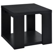 Pavone Open-Shelf Coffee and End Table Set - Black 3-Piece Set